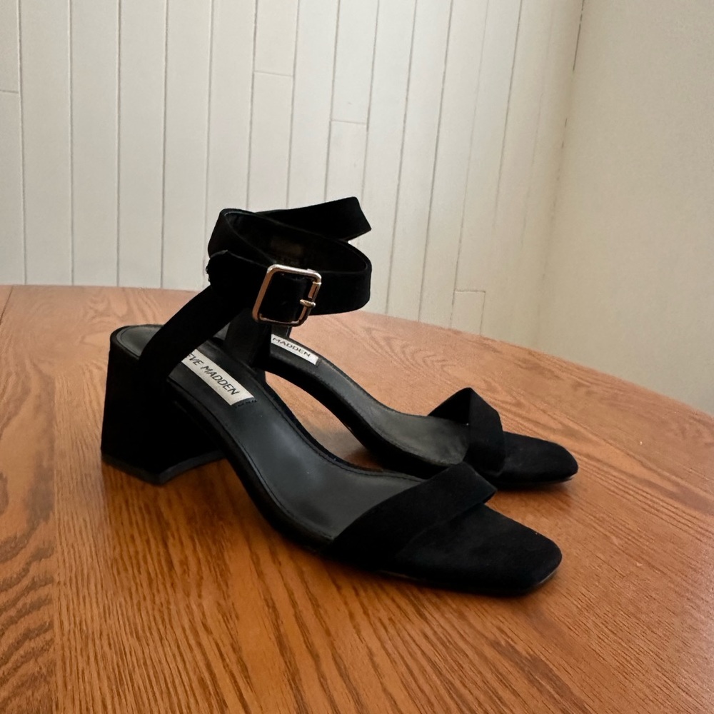 Steve Madden Block Heel with Ankle Strap